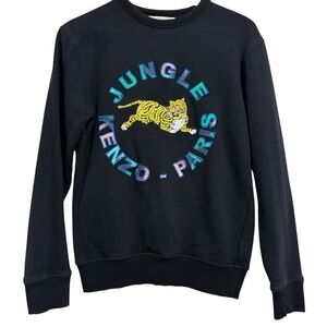 Kenzo x H&M Tiger Jungle Paris EmbroideredSweatshirt Black XS
